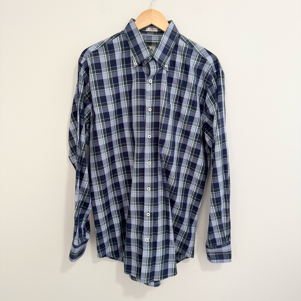 Peter Millar 100% Cotton Plaid Button Down Shirt - Picture 1 of 5